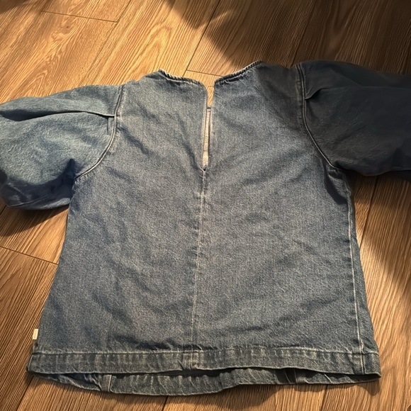 Levi’s denim puff sleeve top - Picture 9 of 11